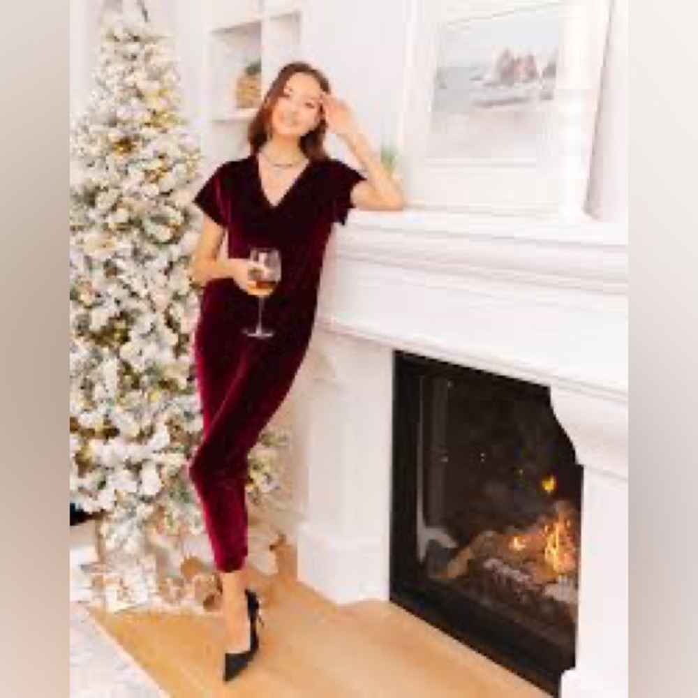 BRAND NEW Smash + Tess Velvet Romper